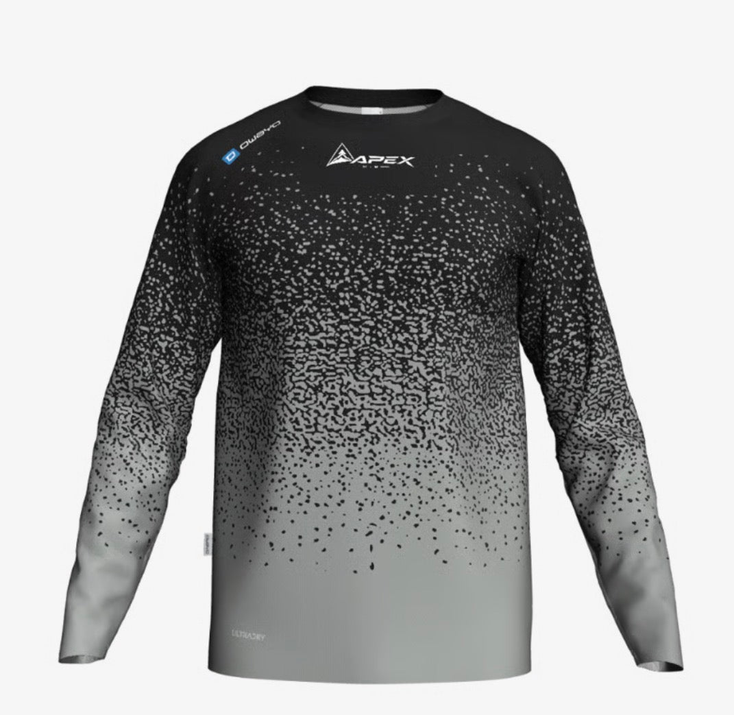 black and grey apex dh jersey